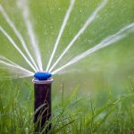 pop-up sprinkler system for your lawn will keep it happy and green all season long! -- irrigation system installation Roanoke VA
