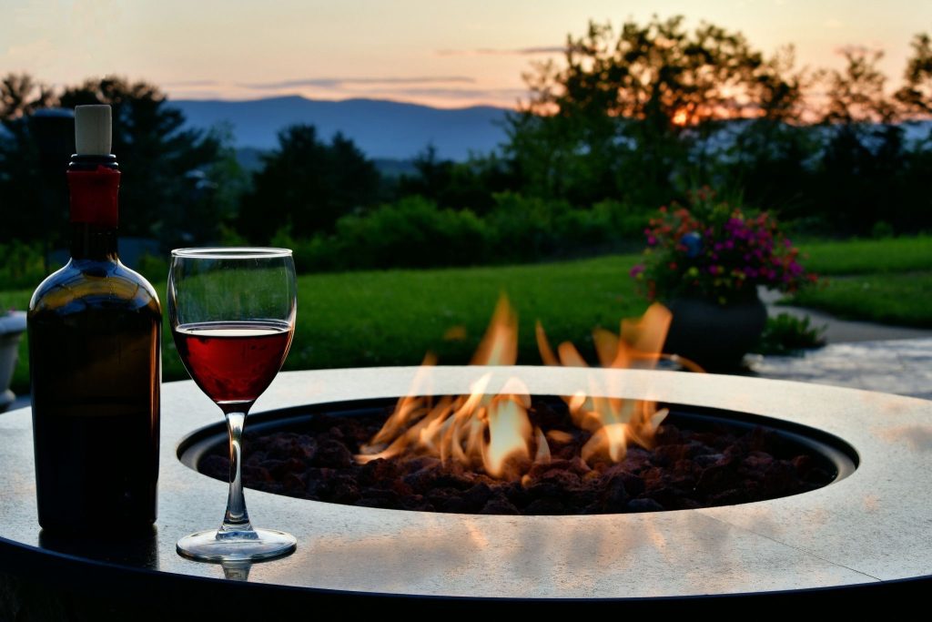 Extend your outdoor season with a custom fire pit. --outdoor kitchen installation Roanoke VA
